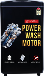 ONIDA 6.5 kg 5 Star Bubble Drum Wash Waterfall Technology Fully Automatic Top Load Washing Machine Black