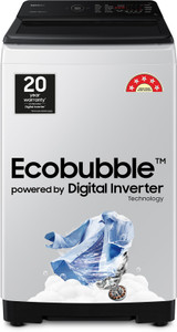 Samsung 7 kg 5 star, Ecobubble, Super Speed, Digital Inverter, Fully Automatic Top Load Washing Machine Grey
