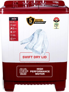 Kenstar 10 kg Semi Automatic Top Load Washing Machine Red, White
