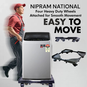 NIPRAM NATIONAL Refrigerator, Washing Machine, Air Cooler Material Iron, Plastic