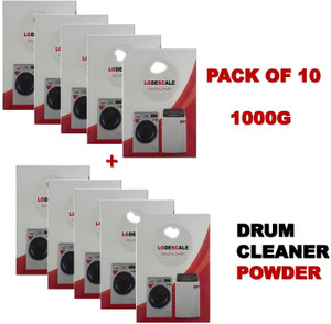 LGDESCALE USE DRUM CLEAN ANY BRAND MACHINE USE PACK OF 10 Detergent Powder 1000 g