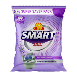 Ghadi Smart Matic Top Detergent Powder Lavender 1 kg