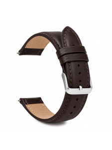RStraps 22mm brown Leather Strap for Watch | Watch Strap Belt for Men | Replacement Band 20 mm Genuine Leather Watch Strap