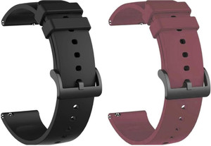 LORENZ BS-BLK-MRN 22 mm Silicone Watch Strap