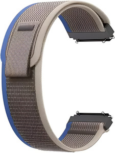 Firetook 22mm Blue-Grey Nylon Alpine Trail Velcro (Compatible Watch List In Photo) 22 mm Fabric Watch Strap