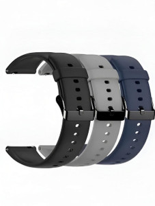 Firetook 22mm Replacement Combo 3 Soft Watch Strap Belt (Compatible Watch List In Photo) 22 mm Silicone Watch Strap