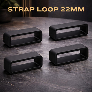 ADAMO 4 Silicone Watch Strap Loops/Keepers Holder Retainer Loop Replacement-Strap Loop 22 mm Silicone Watch Strap