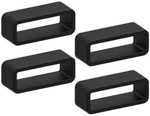 ADAMO 4 Silicone Watch Strap Loops/Keepers Holder Retainer Loop Replacement-Strap Loop 22 mm Silicone Watch Strap