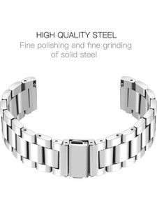 MOBRISTA 22MM Heavy Metal Chain Strap with Secure Lock Compatible with Samsung Galaxy 22 mm Metal Watch Strap