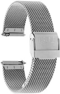 LUBA HIMT quick release classic superfine mesh polished silver Bracelet 20 mm Stainless Steel Watch Strap