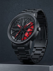 Spinner Men’s Rotating Wheel Dial Analog Watch A36 Car wheel watch | Rotating | Gyro | Spinner | Analog Watch - For Men