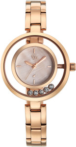 Fastrack Vyb Starlet Manifester Quartz Silver Dial Steel Stainless Steel Strap Analog Watch  - For Women