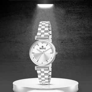 Swisstyle Silver Face Sleek and Stylish Stainless Steel Analog Watch  - For Women