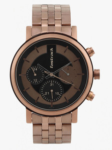 Fastrack Fastrack Tick Tok 2.2 Fastrack Tick Tock Multifunction Brown Dial Brown MetalStrap Analog Watch  - For Men
