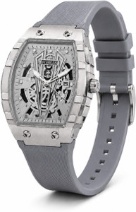 K&K Premium Skeleton Analog Watch for Men Grey - Image 6
