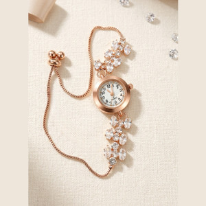 Lush Mode Studio Bracelet Watch for Women and Girls Fashion Crystal Bracelet Watch Series Analog Watch  - For Women