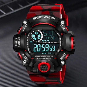 HALA G98-Ssa G90-Red Sports Water Resistant Digital Watch - For Men