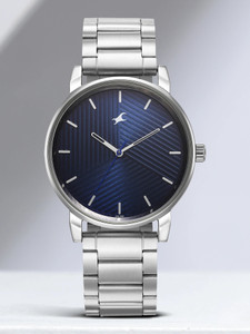 Fastrack Stunners 6.0 Fastrack Stunners Blue Dial Silver Metal Strap Analog Watch  - For Men