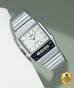 CASIO AQ-800E-7ADF Vintage White Dial Watch - Image 6
