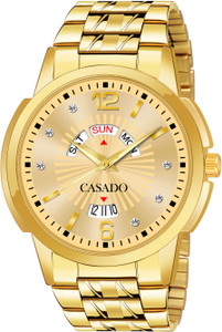 Casado Original Gold Plated | Diamond Studded Dial | Day and Date Functioning | Original Gold Plated | Diamond Studded Dial | Day and Date Functioning Analog Watch - For Men