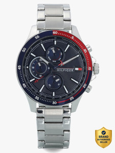TOMMY HILFIGER TH1791718W Tommy Hilfiger Multifunction Blue Dial Silver Stainless Steel Strap Analog Watch  - For Men