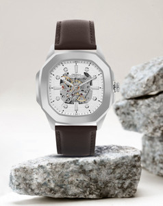 French Connection Brown Automatic Watch for Men | White Dial | Classic & Premium Design Analog Watch  - For Men