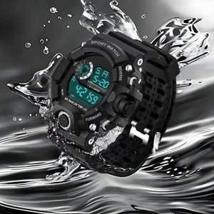 Tarido Green Army Watch- Military Green Army Camouflage Sport Water&Shock Resistance Alarm Watch Digital Watch - For Boys & Girls