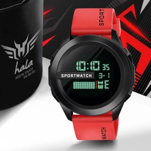 HALA hala-1140 Multifunction Watch Wrist Watch Alarm Black Strap Sport Watch Digital Watch  - For Men