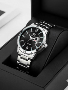 LIMESTONE Day and Date Functioning Steel Strap New Quartz Analog Watch  - For Men