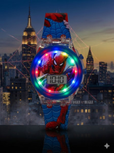 SALINA Spider Adventure Digital Watch Spider Hero LED Adventure Digital Watch - For Boys