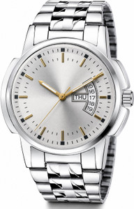 Qeltrixa Men's Silver Analog Watch - Image 3