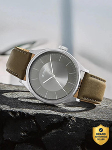 Titan Workwear Urban Edge Grey Dial Brown LeatherStrap Watch - Image 6