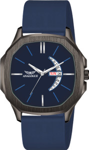 ANALOGUE Hexa Gun Metal Series | Smart Watch Strap | 3D Glass | Smart Clip | Day & Date Hexa Gun Metal Series | Smart Watch Strap | 3D Glass | Smart Clip | Day & Date Analog Watch  - For Men