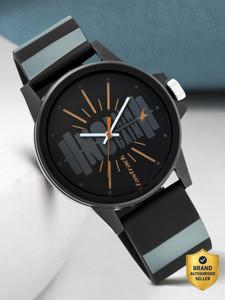 Fastrack 68012PP15 Fastrack Fastfit Black Dial TwoToned Silicone Strap Analog Watch  - For Men & Women
