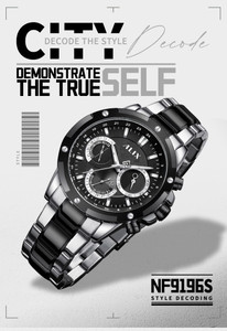 Alix luxury brand Full Steel Japanese Quartz movement military