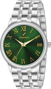 Wrightrack Astrological Silver Full Roman Green Dial Stainless Steel Chain Watch Bracelet Astrological Silver Full Roman Green Dial Stainless Steel Chain Watch Bracelet Analog Watch - For Men