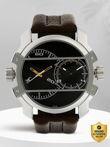 Fastrack Midnight Party Blue Dial Brown Leather Watch - Men - Image 6
