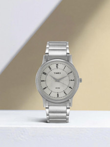 TIMEX Round 39mm Silver Dial Analog Watch - For Men