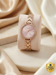 Titan Titan Raga Showstopper Pink Dial Rose Gold MetalStrap Analog Watch - For Women