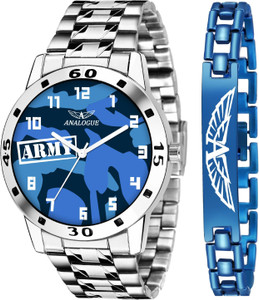 ANALOGUE F-16 | Camouflage | Army | Branded Bracelet | Trending Combo | Boys F-16 | Camouflage | Army | Branded Bracelet | Trending Combo | Boys Analog Watch  - For Men