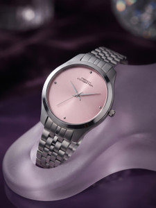 French Connection Pink Sunray Round Dial Quartz Analog Watch FCND40PSM - Image 1