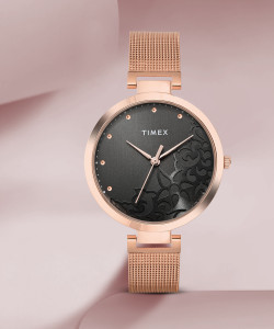 TIMEX Trendline Round 35mm Grey Dial Analog Watch - For Women