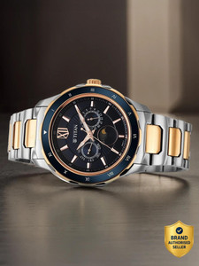 Titan Titan Regalia Premium Multifunction Blue Dial TwoToned SS Strap Analog Watch - For Men