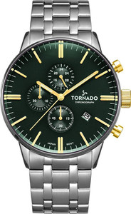 Tornado T6102-SBSH Tornado Chronograph Analog Watch - For Men