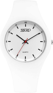 Zoop Zoop Pop Integrated White Dial White PlasticStrap Analog Watch  - For Girls