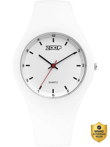 Zoop Zoop Pop Integrated White Dial White PlasticStrap Analog Watch  - For Girls