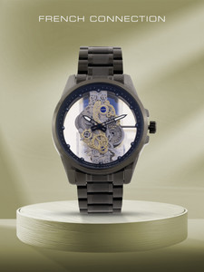 French Connection Skeleton Dial Analog Watch  - For Men