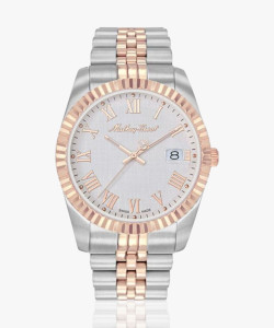 Mathey-Tissot H810BRA Swiss Made Mathy III Roman Quartz Ronda 515 H3 Movement White Dial Analog Watch  - For Men