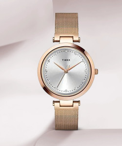 TIMEX Trendline Round 34mm Silver Dial Analog Watch  - For Women