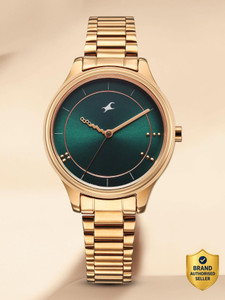 Fastrack Fastrack Stunners Green Dial Rose Gold MetalStrap Analog Watch  - For Girls